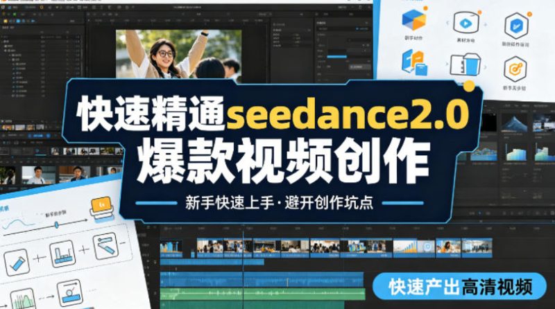 快速精通seedance2.0爆款视频创作,快速产出高清视频,避开大量创作坑点,新手也能快速上手|云雀资源分享