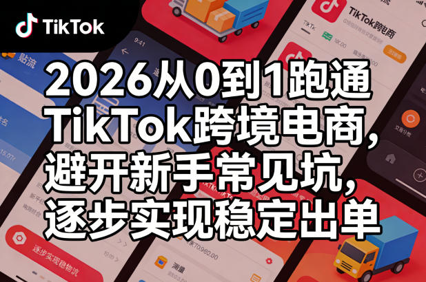 2026从0到1跑通TikTok跨境电商,避开新手常见坑,逐步实现稳定出单(更新0414)|云雀资源分享