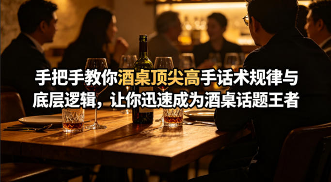 图片[1]|付费文章：手把手教你酒桌顶尖高手话术规律与底层逻辑，让你迅速成为酒桌话题王者(二十年全网独家经验分享)|云雀资源分享