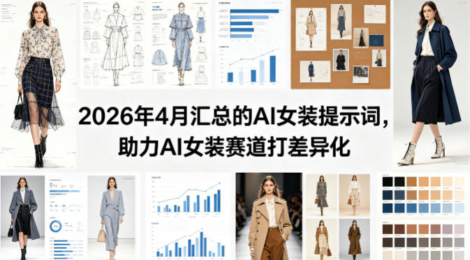 2026年4月汇总的AI女装提示词，助力AI女装赛道打差异化|云雀资源分享
