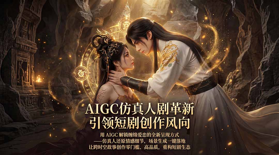 AIGC 仿真人短剧创作革新,解锁仙侠爱恋全新呈现,一键出高质场景,零门槛打造爆款剧集|云雀资源分享