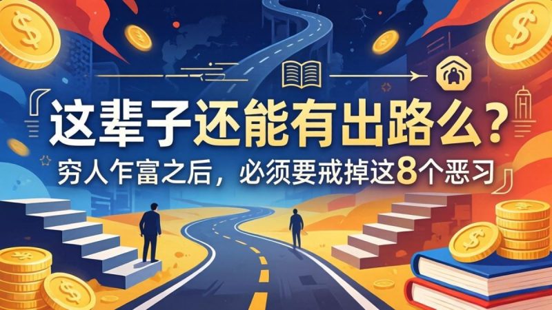 关于人生两篇付费文章【这辈子还能有出路么?】【穷人乍富之后,必须要戒掉这8个恶习】|云雀资源分享