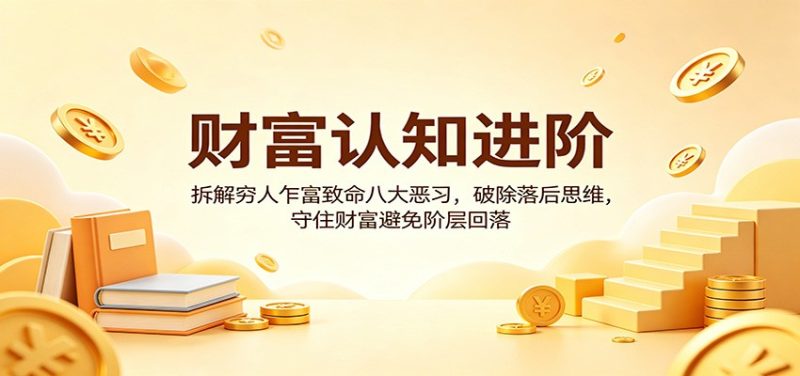 财富认知进阶:拆解穷人乍富致命八大恶习,破除落后思维,守住财富避免阶层回落|云雀资源分享