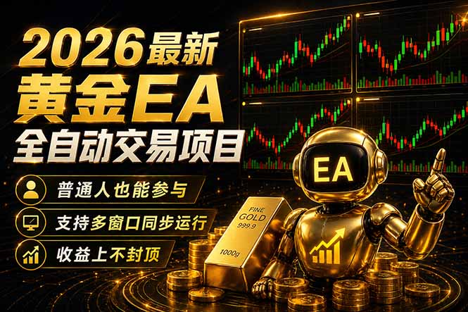最新黄金EA量化赛道,全程自动执行,多窗口操作直接放大结果|云雀资源分享