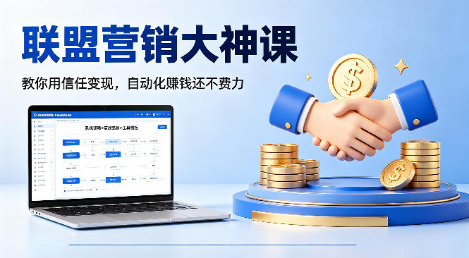联盟营销大神课，教你用信任变现，自动化賺钱还不费力【原创双语字幕】|云雀资源分享