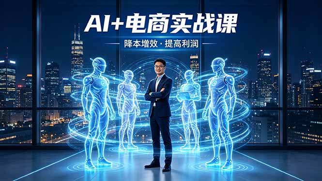 AI+电商实战课,1人+N个AI 智能体,把SOP变AI员工,实现降本增效提高利润|云雀资源分享