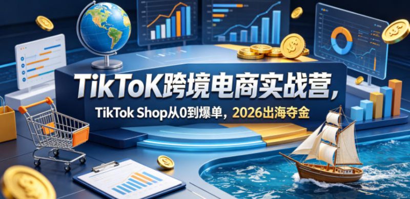 TikToK跨境电商实战营，TikTok Shop从0到爆单，2026出海夺金|云雀资源分享