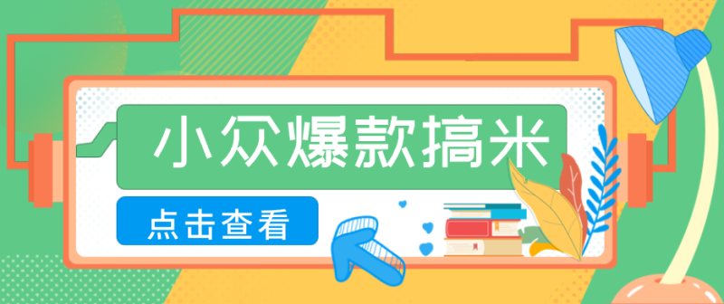 适合普通人的小众爆款搞米赛道，制作极其简单，月收益5000+|云雀资源分享