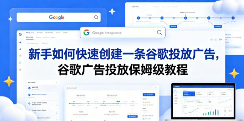 新手如何快速创建一条谷歌投放广告，谷歌广告投放保姆级教程|云雀资源分享