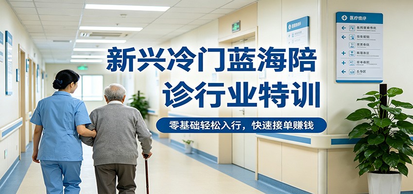 图片[1]-新兴冷门蓝海陪诊行业特训，零基础轻松入行，快速接单赚钱
