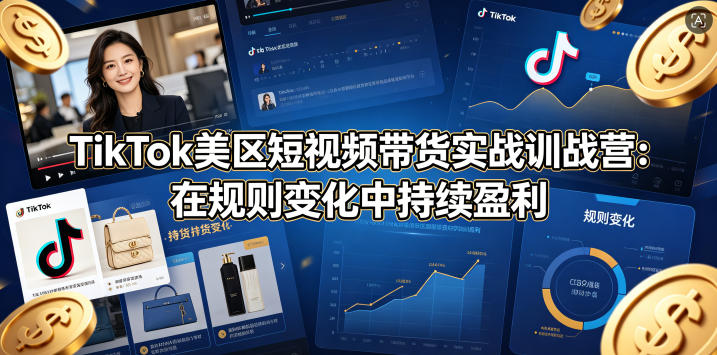 图片[1]|TikTok美区短视频带货实战训战营：在规则变化中持续盈利|云雀资源分享