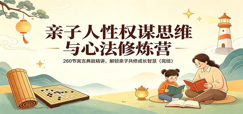 图片[1]-亲子人性权谋思维与心法修炼营：260节寓言典故精讲，解锁亲子共修成长智慧(完结)