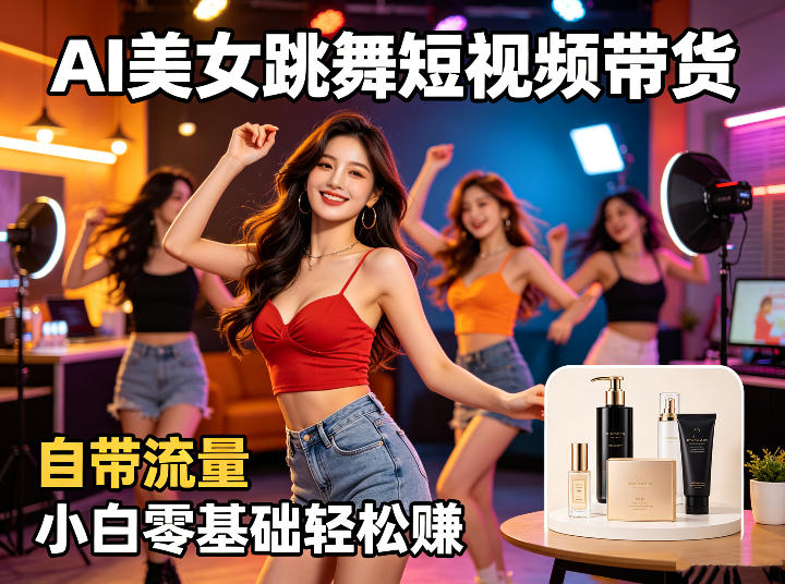 图片[1]|AI美女跳舞短视频带货：自带流量，小白零基础轻松賺，详细拆解|云雀资源分享