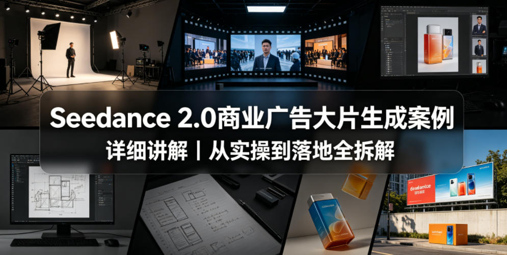 Seedance 2.0商业广告大片生成案例详细讲解｜从实操到落地全拆解|云雀资源分享