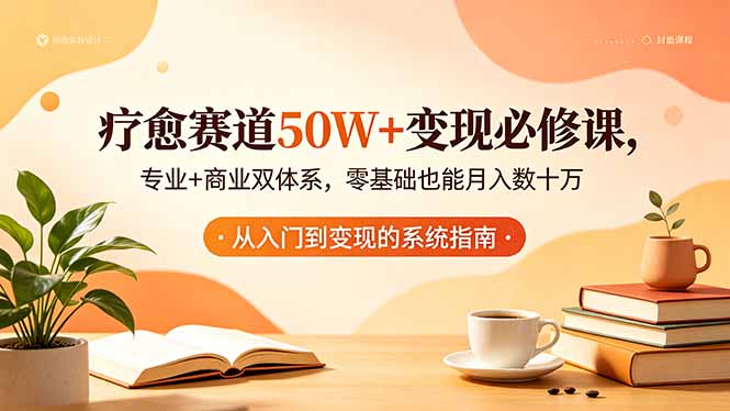 疗愈赛道50W+变现必修课,专业+商业双体系,零基础也能月入数十万|云雀资源分享