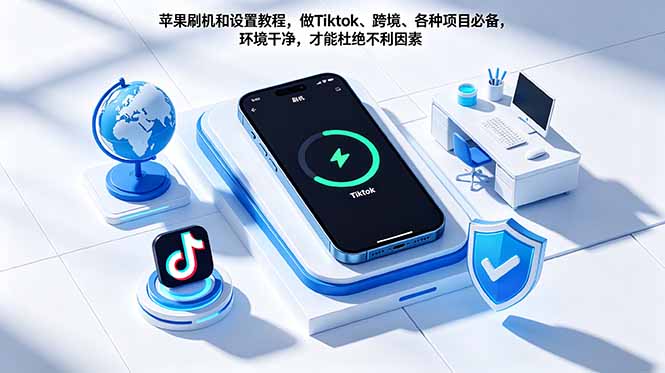 苹果刷机和设置教程，做Tiktok、跨境、各种项目必备，环境干净，才能杜绝不利因素|云雀资源分享