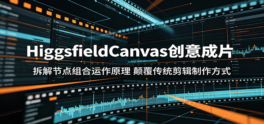 HiggsfieldCanvas创意成片:拆解节点组合运作原理,颠覆传统剪辑制作方式|云雀资源分享