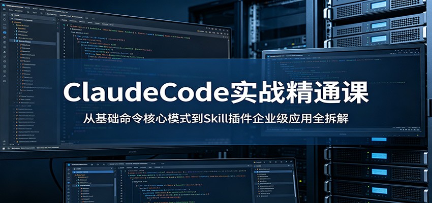 ClaudeCode实战精通课:从基础命令核心模式到Skill插件企业级应用全拆解|云雀资源分享