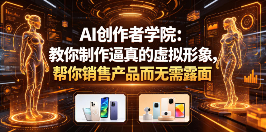 AI创作者学院：教你制作逼真的虚拟形象，帮你销售产品而无需露面【原创双语字幕】|云雀资源分享