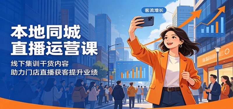 本地同城直播运营课：线下集训干货内容，助力门店直播获客提升业绩|云雀资源分享