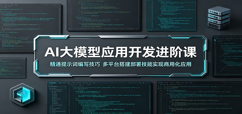 AI大模型应用开发进阶课：精通提示词编写技巧，多平台搭建部署技能实现商用化应用|云雀资源分享