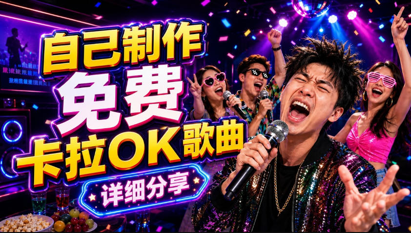零基础AI制作免费卡拉OK视频教程，从歌曲生成、音轨分离到字幕制作、视频导出，手把手教学|云雀资源分享