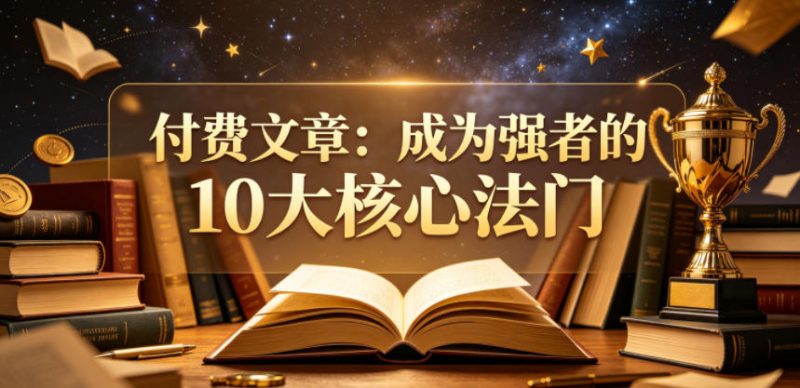 付费文章：成为强者的10大核心法门|云雀资源分享