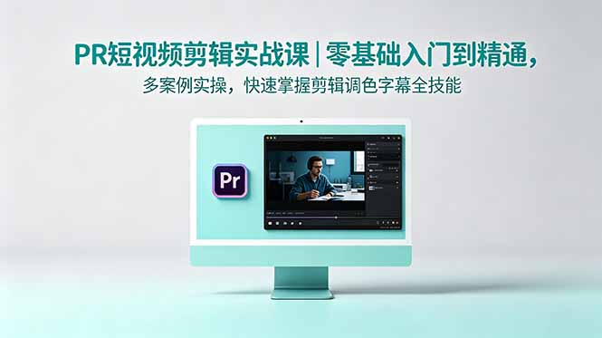 PR短视频剪辑实战课|零基础入门到精通,多案例实操,快速掌握剪辑调色字幕全技能|云雀资源分享