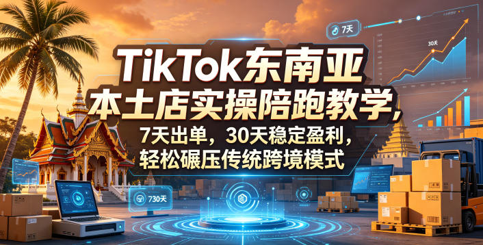 图片[1]|TikTok东南亚本土店实操陪跑教学，7天出单，30天稳定盈利，轻松碾压传统跨境模式(更新0516)|云雀资源分享