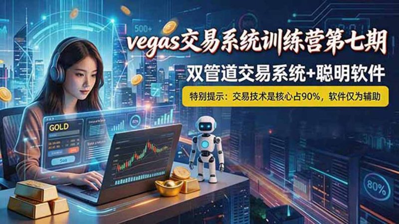 【海外美金AI搬砖】Vegas交易技术+聪明软件, 黄金期货日赚50-1000U, 长期稳定,小白轻松上手|云雀资源分享