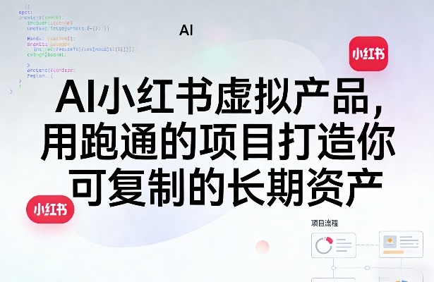 AI小红书虚拟产品，用跑通的项目打造你可复制的长期资产(更新)|云雀资源分享