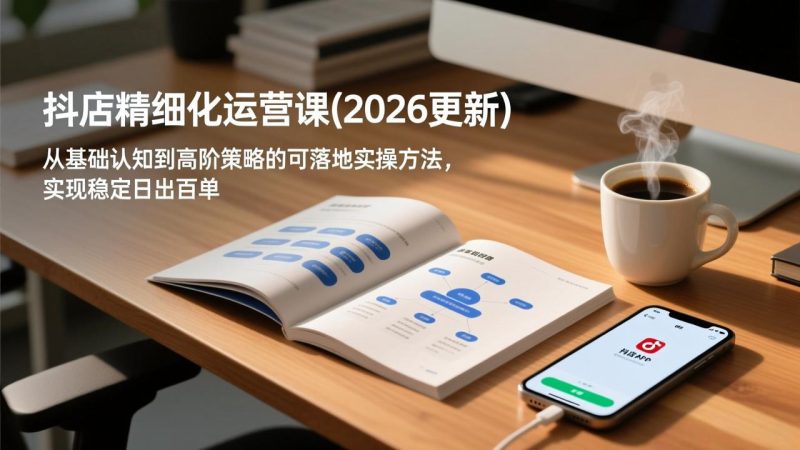 抖店精细化运营课(更新6月|云雀资源分享