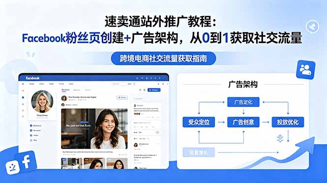 速卖通站外推广教程：Facebook粉丝页创建+广告架构，从0到1获取社交流量|云雀资源分享