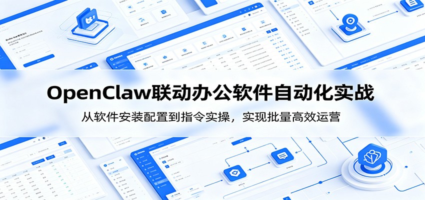 OpenClaw自动化实操课：从软件安装配置到指令实操，实现批量高效运营|云雀资源分享