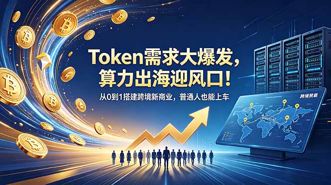 Token需求大爆发,算力出海迎风口!从0到1搭建跨境新商业,普通人也能上车|云雀资源分享