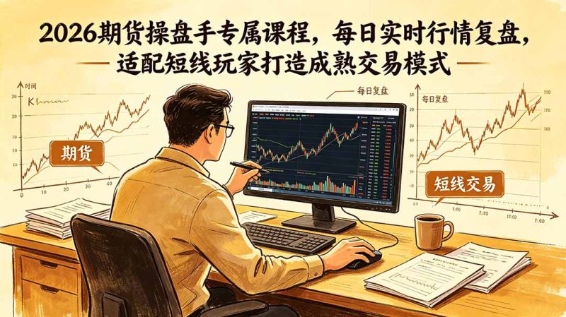 2026期货操盘手专属课程-更新6月，每日实时行情复盘，适配短线玩家打造成熟交易模式|云雀资源分享