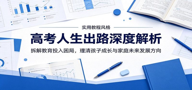 高考人生出路深度解析:拆解教育投入困局,理清孩子成长与家庭未来发展方向|云雀资源分享