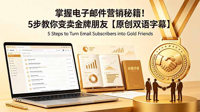 掌握电子邮件营销秘籍!5步教你变卖金牌朋友【原创双语字幕】|云雀资源分享