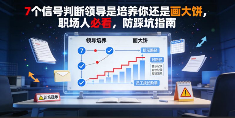 付费文章:7个信号判断领导是培养你还是画大饼,职场人必看,防踩坑指南|云雀资源分享
