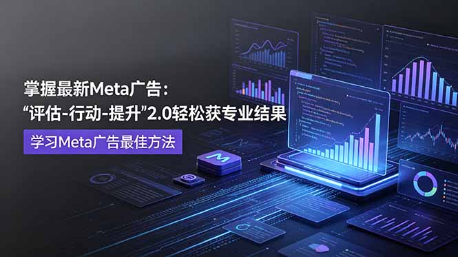 掌握最新的Meta广告,通过“评估-行动-提升”2.0版本轻松获得专业级结果。学习目前学习Meta广告的最佳方法|云雀资源分享