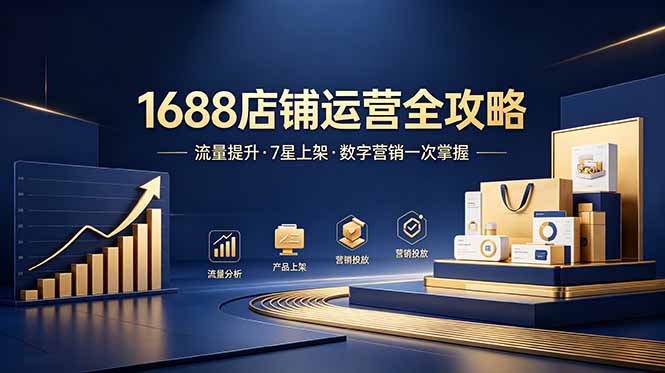 1688店铺没流量?产品上架不到7星?数字营销不会投?全套运营技能一次学(更新6月|云雀资源分享