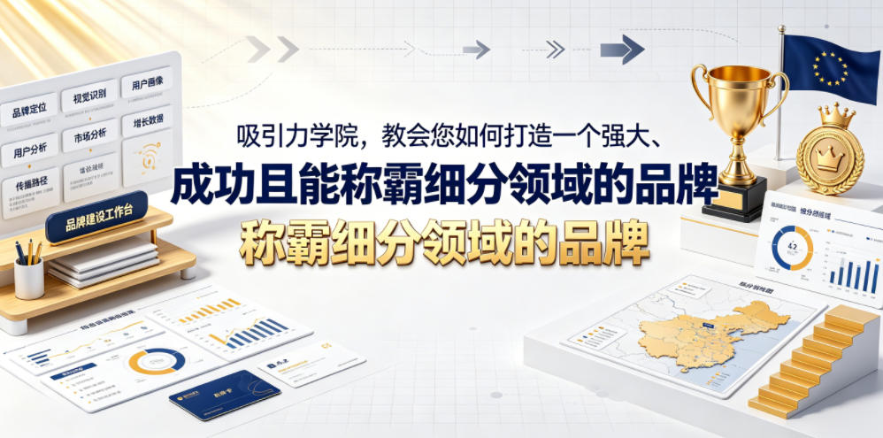 吸引力学院，教会您如何打造一个强大、成功且能称霸细分领域的品牌！【原创双语字幕】|云雀资源分享