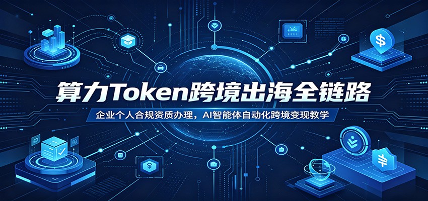 算力Token跨境出海全链路:企业个人合规资质办理,AI智能体自动化跨境变现教学|云雀资源分享