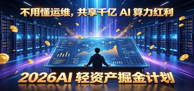 不用懂运维,共享千亿 AI 算力红利,2026AI 轻资产掘金计划|云雀资源分享