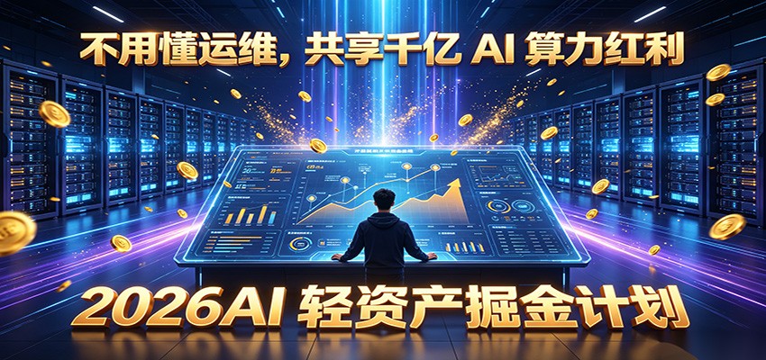 不用懂运维,共享千亿 AI 算力红利,2026AI 轻资产掘金计划|云雀资源分享