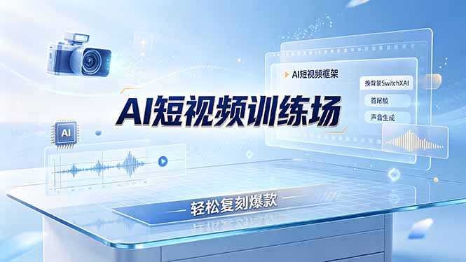 老陈AI短视频训练场:AI短视频框架+换背景SwitchXAI+首尾帧+声音生成,轻松复刻爆款|云雀资源分享