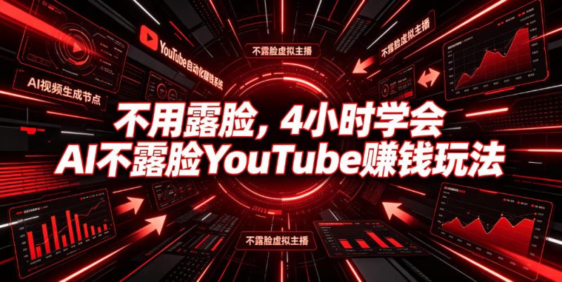 不用露脸，4小时学会AI不露脸YouTube賺钱玩法【原创双语字幕】|云雀资源分享
