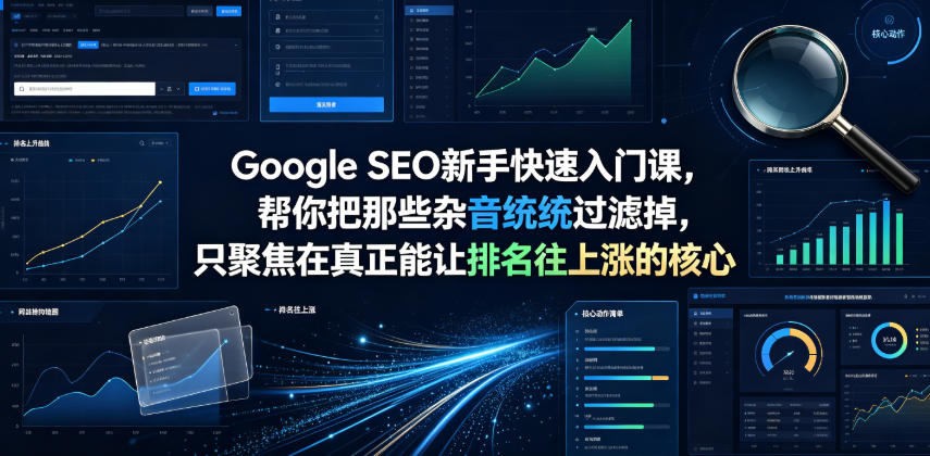 Google SEO新手快速入门课，帮你把那些杂音统统过滤掉，只聚焦在真正能让排名往上涨的核心动作【原创双语字幕】|云雀资源分享