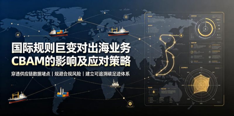 国际规则巨变对出海业务CBAM的影响及应对策略，帮助企业穿透供应链数据堵点，规避合规风险|云雀资源分享