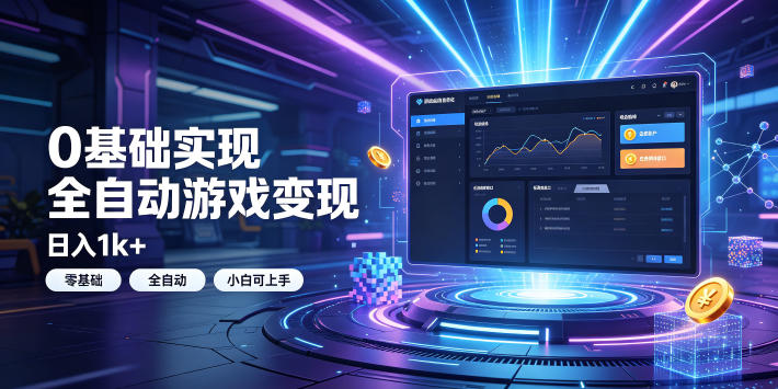 0基础实现全自动游戏变现，日入1k+，小白直接上手搞钱！【揭秘】|云雀资源分享